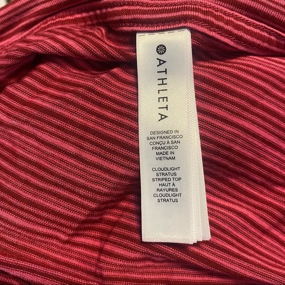 Athleta Cloudlight Stratus Striped Top #657835 Size S - Picture 5 of 6
